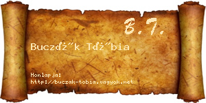 Buczák Tóbia névjegykártya